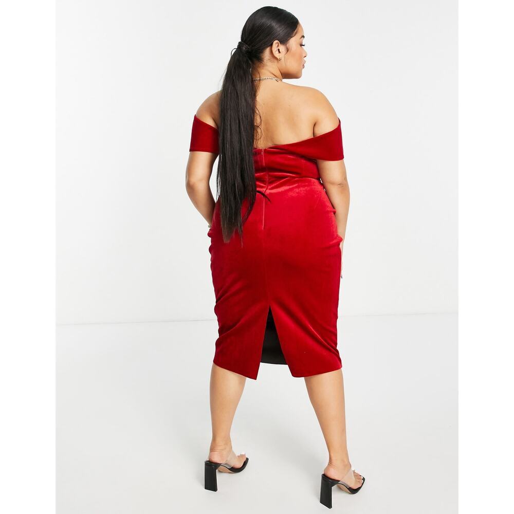 NWT Asos Design Curve Size 20 Drape Bardot Corset… - image 4